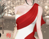 梅 red white dress