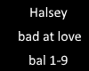 Halsey bad at love