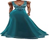 Teal Sequins Gown