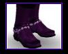 purple skull boots