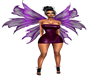 Purple Flame Pixie Wings