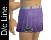 Purple Lacoste Skirt