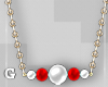 Red White Necklace