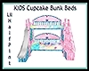 KIDS Cupcake Bunk Beds