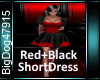 [BD]Red+BlackShortDress