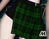 蝶 Sexy Grn Plaid Skirt