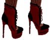 red burlesue heels