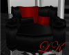 {LK}Cuddle Chair~Red/Blk