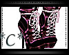 *C* Ankle Boots-pink/blk