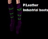 P/Lther Industrial boots