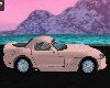 Pink custom car
