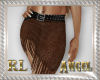[AIB]Suede Fringed Skirt
