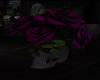 Purple Flowers in Skull