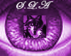 purple glow wolf eyes