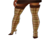 brown plaid boots