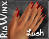 Lush Hands RED Nails