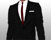 EM Black Suit Red Tie