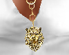 Gold Lion Necklace F