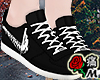 蝶 Black Sneakers