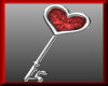 Right Red Heart Key