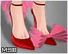 B | Pink Ribbon Heels