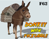 Donkey with packsaddle