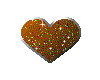 orange heart sparkle