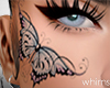 Butterfly Face Tattoo