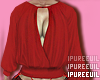 !! Satin Blouse Red