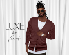 LUXE Men Cardigan FdWine