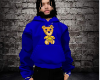 Blue drew hoodie