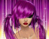 Hair colour purple