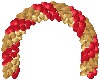 Red N Gold Balloon Arch