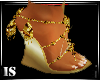 (IS)Gold Jeweled Heels