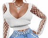 White Net Top Busty