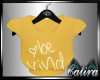 Be Kind Tight Top Yellow