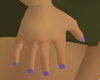 purple/black nails kids