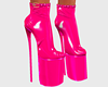 Latex Pink Boots