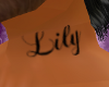 Lily Neck Tattoo