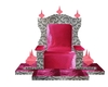 pink kid's throne