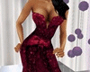 Amore in Burgundy Gown