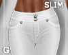 White Crop Pants SLIM