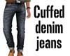 Cuffed Denim Jeans