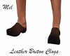 Leather Breton Clogs M