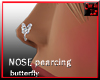 NOSE pearcing BUTTERFLY