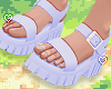 ⁘ cute blue sandals