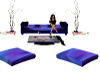 Purple lounge couch