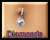 $D$Diamond Belly Ring