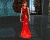 red shimmer long dress