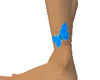 Blue Butterfly Ankle Tat